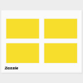 Sticker Rectangulaire Goldenrod jaune (Feuille)