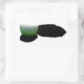 Sticker Rectangulaire Golf Ball & Hole (Sac)