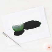 Sticker Rectangulaire Golf Ball & Hole (Enveloppe)