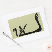 Sticker Rectangulaire Gondola, Venise (Enveloppe)
