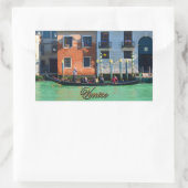 Sticker Rectangulaire gondolier vénitien (Sac)