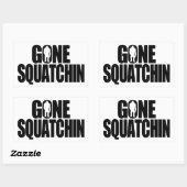 Sticker Rectangulaire Gone Squatchin (Feuille)