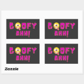 Sticker Rectangulaire Goofy Ahh, goofy ahh beat, (Feuille)