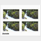Sticker Rectangulaire Gorge d'avalanche I au parc national Glacier (Feuille)
