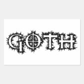 Sticker Rectangulaire Goth (Devant)