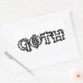 Sticker Rectangulaire Goth (Enveloppe)