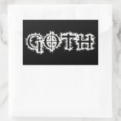 Sticker Rectangulaire Goth (Sac)