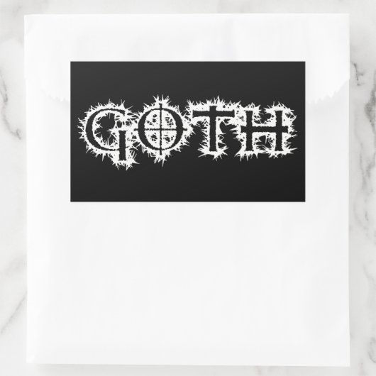 Sticker Rectangulaire Goth (Sac)