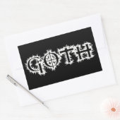 Sticker Rectangulaire Goth (Enveloppe)