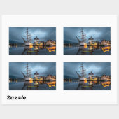 Sticker Rectangulaire Gothenburg, Sweden, scenic port (Feuille)