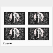 Sticker Rectangulaire Gothique Emo Enfants Kiss Valentine's Day (Feuille)