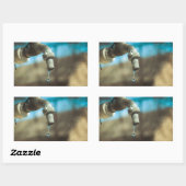 Sticker Rectangulaire Goutte d'eau (Feuille)