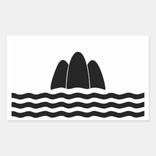 Sticker Rectangulaire Gozo Malte drapeau région île province symbole (Devant)