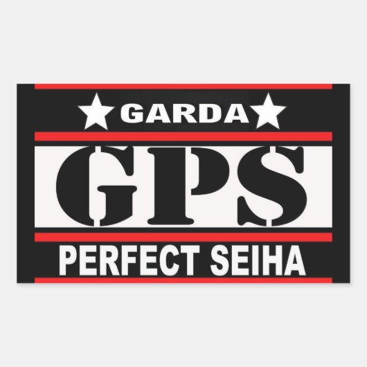 STICKER RECTANGULAIRE GPS (Devant)