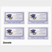 Sticker Rectangulaire Graduation congratulations Remember the Past (Feuille)