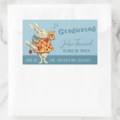 Sticker Rectangulaire Graduation White Rabbit souffle trompette CC1138 (Sac)