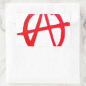Sticker Rectangulaire Graffiti anarchique (Sac)