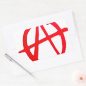 Sticker Rectangulaire Graffiti anarchique (Enveloppe)