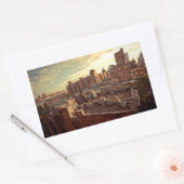 Sticker Rectangulaire Graffiti chinois sur le toit (Enveloppe)