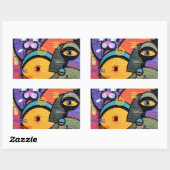 Sticker Rectangulaire Graffiti d'Amsterdam (Feuille)