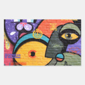 Sticker Rectangulaire Graffiti d'Amsterdam (Devant)