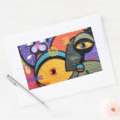 Sticker Rectangulaire Graffiti d'Amsterdam (Enveloppe)