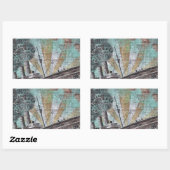 Sticker Rectangulaire Graffiti de bateau (Feuille)