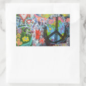 Sticker Rectangulaire Graffiti de Prague (Sac)