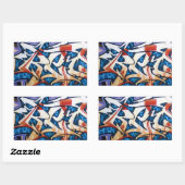 Sticker Rectangulaire Graffiti de rue (Feuille)
