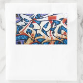 Sticker Rectangulaire Graffiti de rue (Sac)