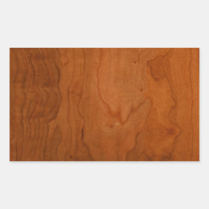 Sticker Rectangulaire Grain en bois de Med
