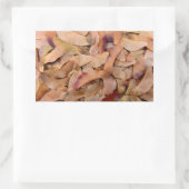 Sticker Rectangulaire graines d'érable texture motif nature arrière - pl (Sac)