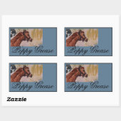 Sticker Rectangulaire Graisse de pavot (Feuille)