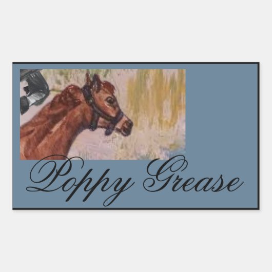 Sticker Rectangulaire Graisse de pavot (Devant)