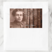 Sticker Rectangulaire Gramsci - Rien sera définitif (Sac)