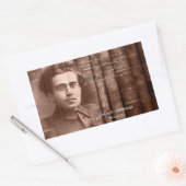 Sticker Rectangulaire Gramsci - Rien sera définitif (Enveloppe)