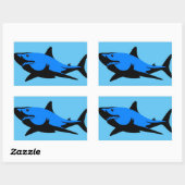 Sticker Rectangulaire Grand blanc (Feuille)