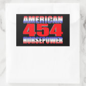 Sticker Rectangulaire grand bloc chevy 454 (Sac)