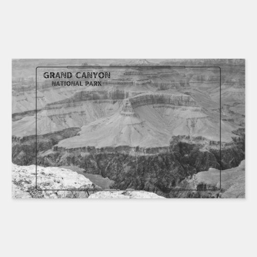 Sticker Rectangulaire Grand Canyon (Devant)