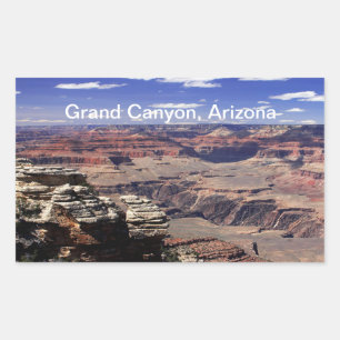 Sticker Rectangulaire Grand Canyon, Arizona