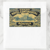 Sticker Rectangulaire Grand Hotel Continental Munchen (Sac)