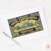 Sticker Rectangulaire Grand Hotel Continental Munchen (Enveloppe)