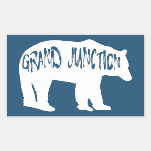 Sticker Rectangulaire Grand Junction Colorado Ours