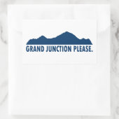 Sticker Rectangulaire Grand Junction Colorado S'Il Vous Plaît (Sac)