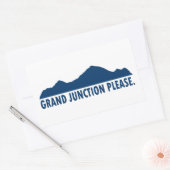 Sticker Rectangulaire Grand Junction Colorado S'Il Vous Plaît (Enveloppe)