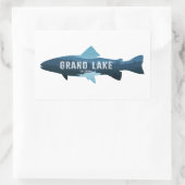Sticker Rectangulaire Grand Lac Colorado Poisson (Sac)