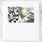 Sticker Rectangulaire Grand maître des échecs (Sac)