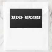 Sticker Rectangulaire Grand pare-chocs Boss (Sac)