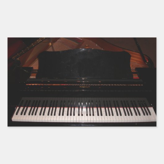Sticker Rectangulaire Grand Piano (Devant)