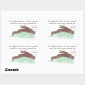 Sticker Rectangulaire Grand pied (Feuille)